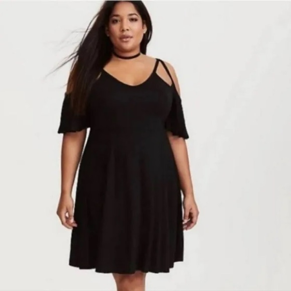 Torrid cold shoulder dress